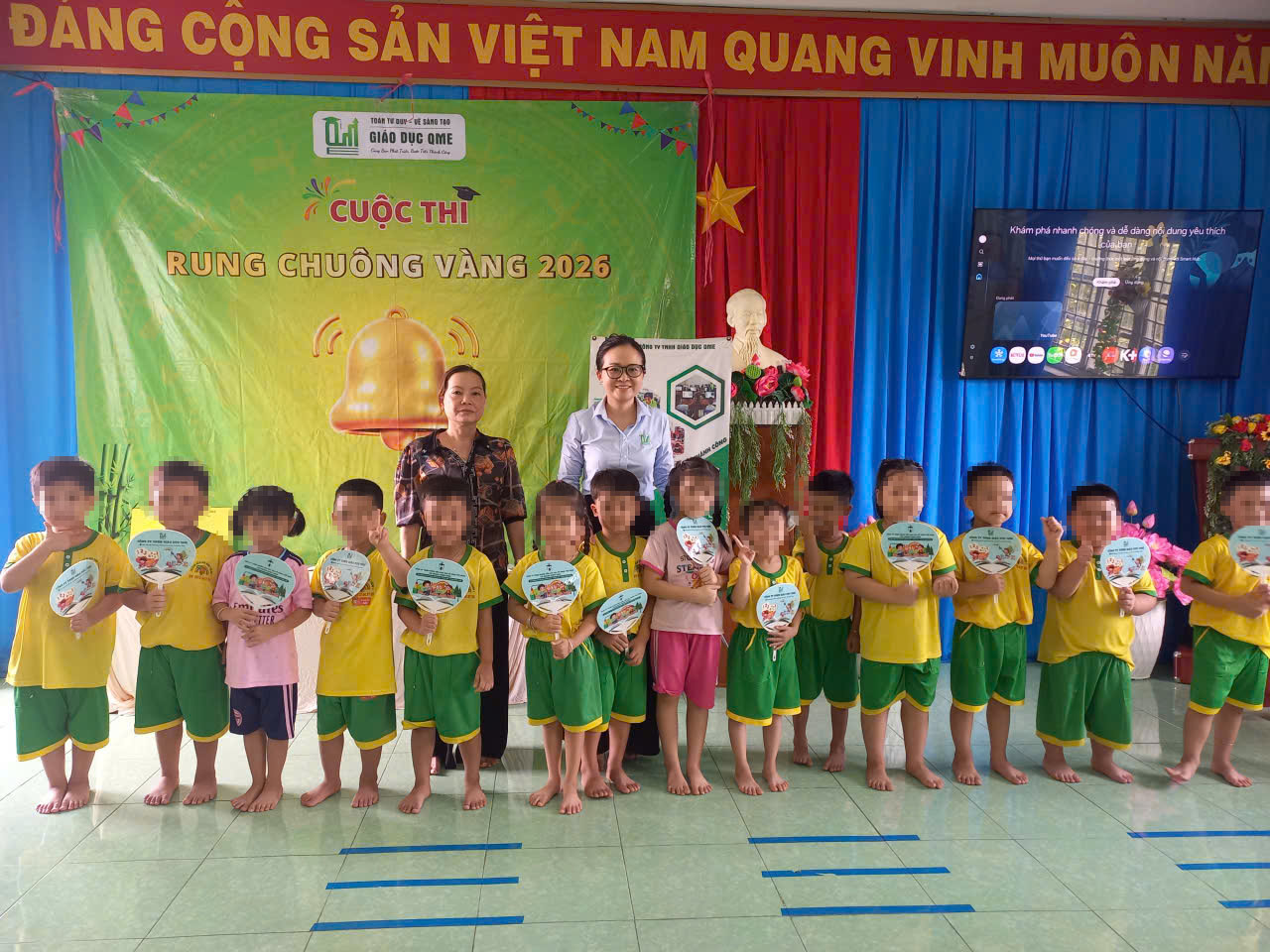 Trường Mầm non Bình Thành 1 tổ chức thành công cuộc thi “Rung Chuông Vàng 2026” tại hai điểm trường